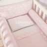Kit Enxoval de Berço Lollipop II Cisne Rosa 8 Peças