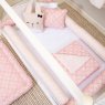 Kit Montessoriano Mini Cama Rolinho 4 Peças Jardim Secreto Arabesco Rosa (Colchão 1,50 x 0,70)