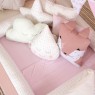 Kit Montessoriano Mini Cama Rolinho 4 Peças Amor Rosa (Colchão 1,50 x 0,70)