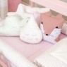 Kit Montessoriano Mini Cama Rolinho 4 Peças Amor Rosa (Colchão 1,50 x 0,70)