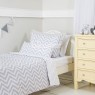 Edredom Solteiro / Kids Dupla Face e Duvet Chevron Cinza