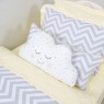 Kit Cama Solteiro 3 Peças Chevron Amarelo (Colchão 1,88 x 0,88)