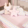 Kit Montessoriano Mini Cama Rolinho 4 Peças Rainbow Colorido (Colchão 1,50 x 0,70)