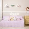 Kit Cama Babá 7 peças com Saia Lollipop II Soho Chevron Rosa