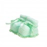 Sapatinho de Linha para Bebê Doce Suspiro Verde - Tamanho Único