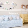 Kit Cama Babá 7 peças com Saia Lollipop II Nuvem Azul