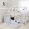 Kit Montessoriano Mini Cama Rolinho 4 Peças Aisha Preto (Colchão 1,50 x 0,70)