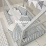 Kit Montessoriano Mini Cama Rolinho 4 Peças Nassau (Colchão 1,50 x 0,70)