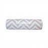 Rolinho Avulso para Mini Berço e Berço Chevron Cinza (46cm x 12cm)