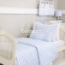 Edredom Solteiro / Kids Dupla Face e Duvet Soho Chevron Azul