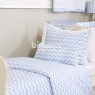 Edredom Solteiro / Kids Dupla Face e Duvet Soho Chevron Azul