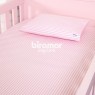 Lençol para Mini Cama 2 Peças Estampado Listrado Médio Rosa  - Lençol c/ Elástico e Fronha