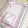 Kit Montessoriano Mini Cama Rolinho 4 Peças Clementine Rosa (Colchão 1,50 x 0,70)