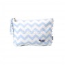 Necessaire Soho Chevron Azul