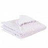 Edredom de Mini Cama Dupla Face e Duvet Estampa Bella Butterfly Rosa