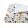 Edredom de Mini Cama Dupla Face e Duvet Estampa Selva