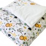 Edredom de Mini Cama Dupla Face e Duvet Estampa Selva