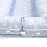 Bercinho Portátil Ninho para Bebê Sleep UM Coroa Azul