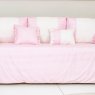 Kit Cama Babá 9 Peças com Saia Windsor Rosa