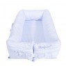 Bercinho Portátil Ninho para Bebê Sleep UM Master (1,00m x 60cm x 15cm) Listrado Azul