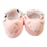 Pantufa para Bebê Estampa Arco Iris Rosa