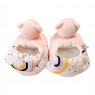 Pantufa para Bebê Estampa Arco Iris Rosa