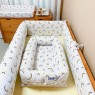 Bercinho Portátil Ninho para Bebê Sleep UM Master (1,00m x 60cm x 15cm) Arco Iris