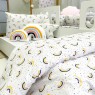 Edredom de Mini Cama Dupla Face e Duvet Estampa Arco Iris