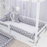 Kit Montessoriano Mini Cama Rolinho 4 Peças Sky Cnz (Colchão 1,50 x 0,70)