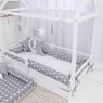 Kit Montessoriano Mini Cama Rolinho 4 Peças Sky Cnz (Colchão 1,50 x 0,70)