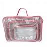 Kit Bolsa Organizadora Vinil 3 Peças Pink