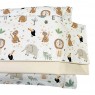 Jogo de Lençol para Mini Cama 3 Peças Percal Felice Safari (Colchão 1,50m x 70cm)