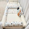 Kit Montessoriano Mini Cama Rolinho 10 Peças Felice Safari (Colchão 1,50 x 0,70)