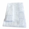 Conjunto 5 Fraldas para Bebê Cremer Luxo Bordado Inglês Bless Percal Branco