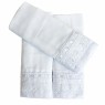 Conjunto 3 Fraldas para Bebê Cremer Luxo Bordado Inglês Bless Percal Branco