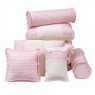 Kit Cama Babá 9 Peças com Saia Windsor Rosa