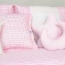 Kit Cama Babá 9 Peças com Saia Windsor Rosa