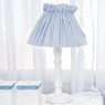 Abajur para Quarto de Bebê Franzido Listrado Azul