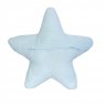 Almofada para Bebê Estrela Bordada com Carinha Azul