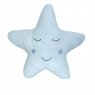 Almofada para Bebê Estrela Bordada com Carinha Azul