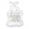 Almofadinha para Bebê Oração Santo Anjo do Senhor Bege
