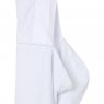 Toalha de Banho para Bebê Felpuda Revestida Fralda Cordão Branco