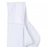 Toalha de Banho para Bebê Felpuda Revestida Fralda Cordão Branco