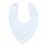 Babador Bandana para Bebê Piquet Branco 100% Algodão