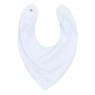 Babador Bandana para Bebê Piquet Branco 100% Algodão