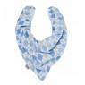 Babador Bandana para Bebê Losango Azul 100% Algodão