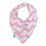 Babador Bandana para Bebê Soho Chevron Rosa