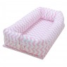 Bercinho Portátil para Bebê Sleep UM Soho Chevron Rosa