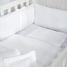 Kit Enxoval de Berço Royal Branco 7 peças 