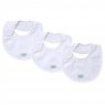 Trio de Babadores para Bebê Royal Branco, 3 peças